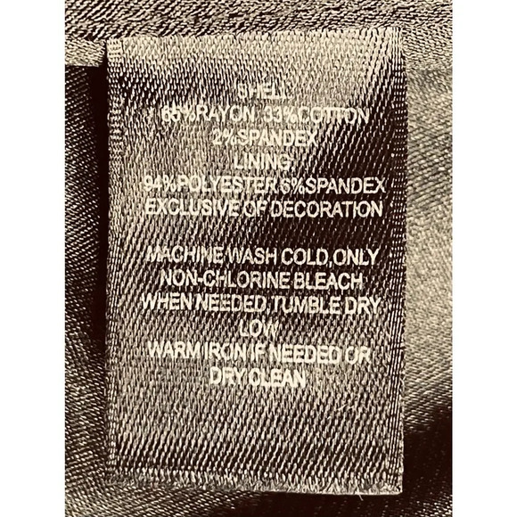 Black House White Market Strapless Faille Ruffled Hem Black Dress size 6 NWT - Picture 8 of 8